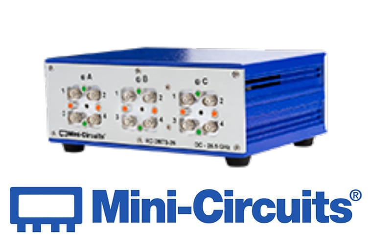 Mini Citcuits - Triplex DPDT-Umschaltbox angesteuert über USB oder Ethernet<br>RC-3MTS-26
