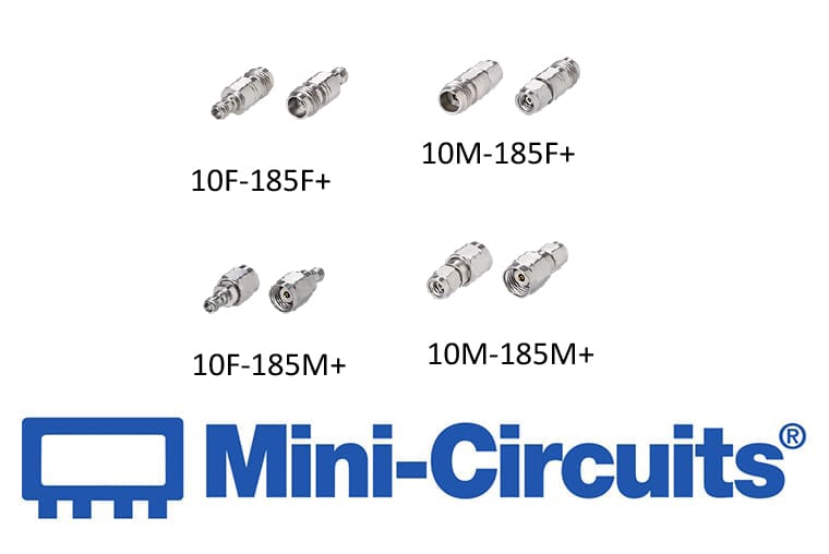 Mini Citcuits - Adapter 1.0mm – 1.85mm DC – 67 GHz 50 Ohm<br>10F-185F+ / 10F-185M+ / 10M-185F+ / 10M-185M+