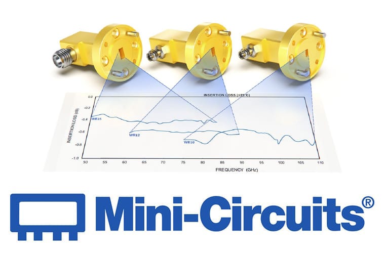 Mini Citcuits - Waveguide auf Koax-Adapter, rechtwinkelig<br>WR10-10R+ / WR12-10R+ / WR15-185R+